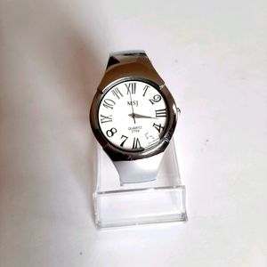 MSJ Silver Bangle Watch